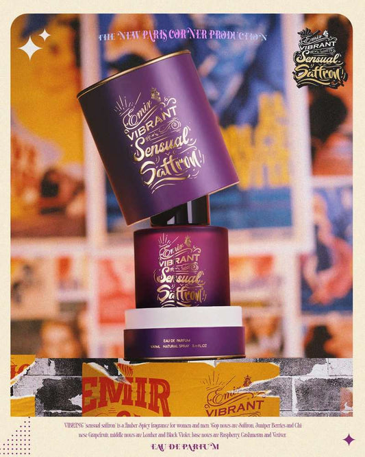 Paris Corner Emir Vibrant Sensual Saffron  EDP 100ml