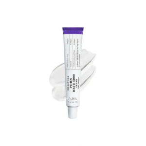 Tube of Dr. Althea skincare product with a swirl of white cream on a white background, purple cap visible.